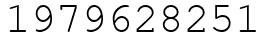 Число 1979628251.
