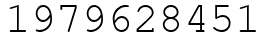 Число 1979628451.