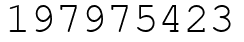 Число 197975423.