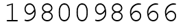 Число 1980098666.