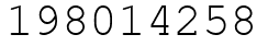 Число 198014258.