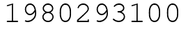 Число 1980293100.