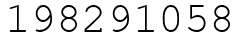 Число 198291058.