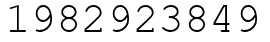 Число 1982923849.