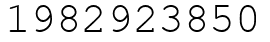 Число 1982923850.