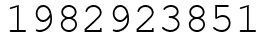 Число 1982923851.