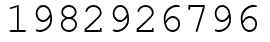 Число 1982926796.