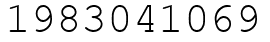 Число 1983041069.