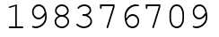 Число 198376709.
