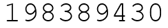 Число 198389430.