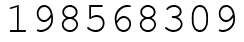 Число 198568309.