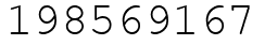 Число 198569167.