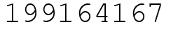 Число 199164167.