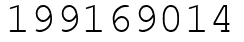 Число 199169014.