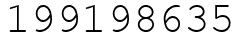 Число 199198635.