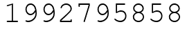 Число 1992795858.