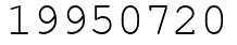 Число 19950720.