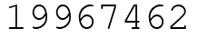 Число 19967462.
