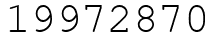 Число 19972870.