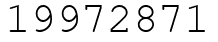Число 19972871.
