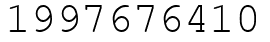 Число 1997676410.