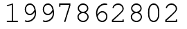 Число 1997862802.
