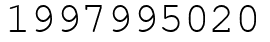 Число 1997995020.