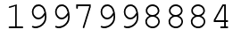 Число 1997998884.