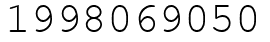 Число 1998069050.