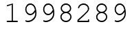 Число 1998289.