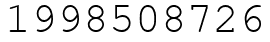 Число 1998508726.