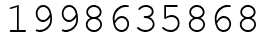 Число 1998635868.