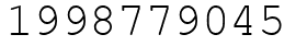 Число 1998779045.