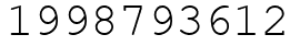 Число 1998793612.