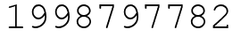 Число 1998797782.