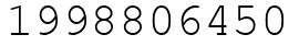 Число 1998806450.