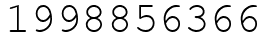 Число 1998856366.