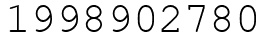 Число 1998902780.