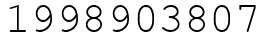 Число 1998903807.