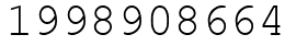 Число 1998908664.