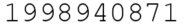 Число 1998940871.