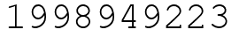 Число 1998949223.