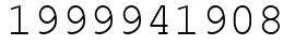 Число 1999941908.