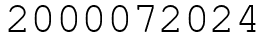 Число 2000072024.