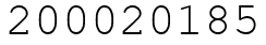 Число 200020185.