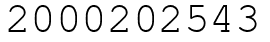 Число 2000202543.