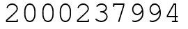 Число 2000237994.