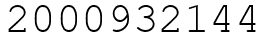 Число 2000932144.