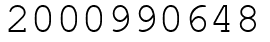 Число 2000990648.