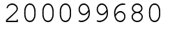 Число 200099680.